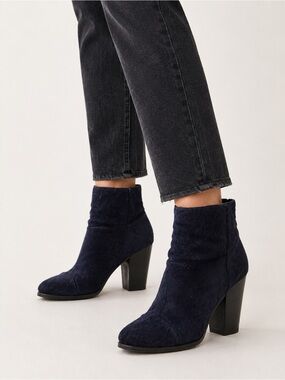 Rag & Bone Newbury Haircalf Ankle Boots Navy Black EU 38 / 8